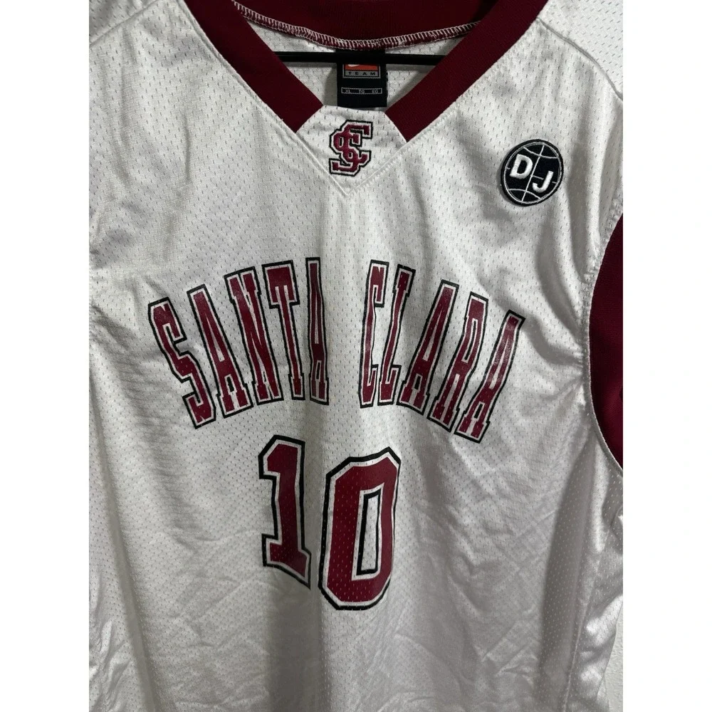 Vintage Nike Santa Clara Broncos #10‎ Basketball Jersey / Size XL